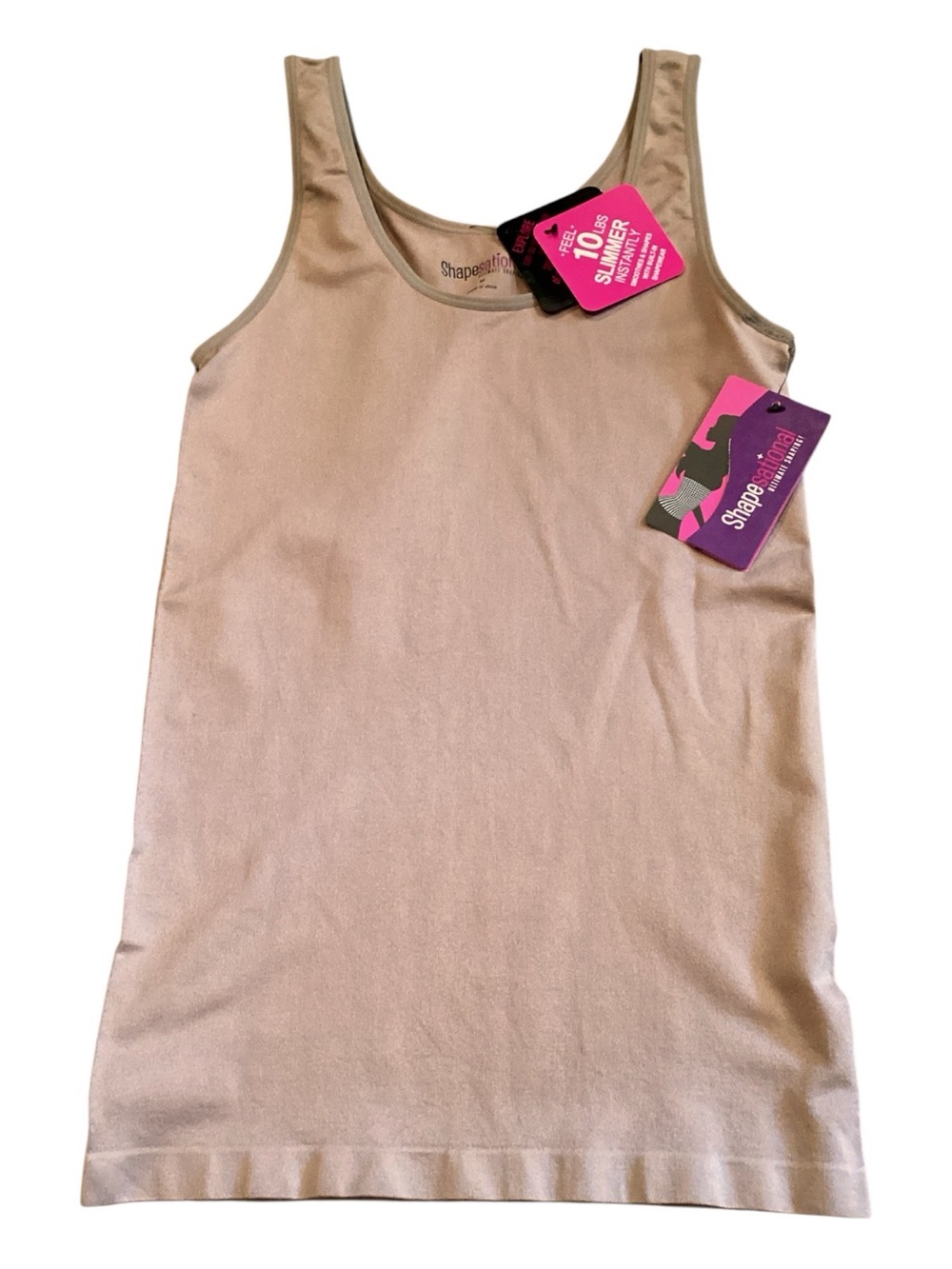 Shapesational Taupe Seamless Shaping Tank Cami Medium NWT Slimming Top